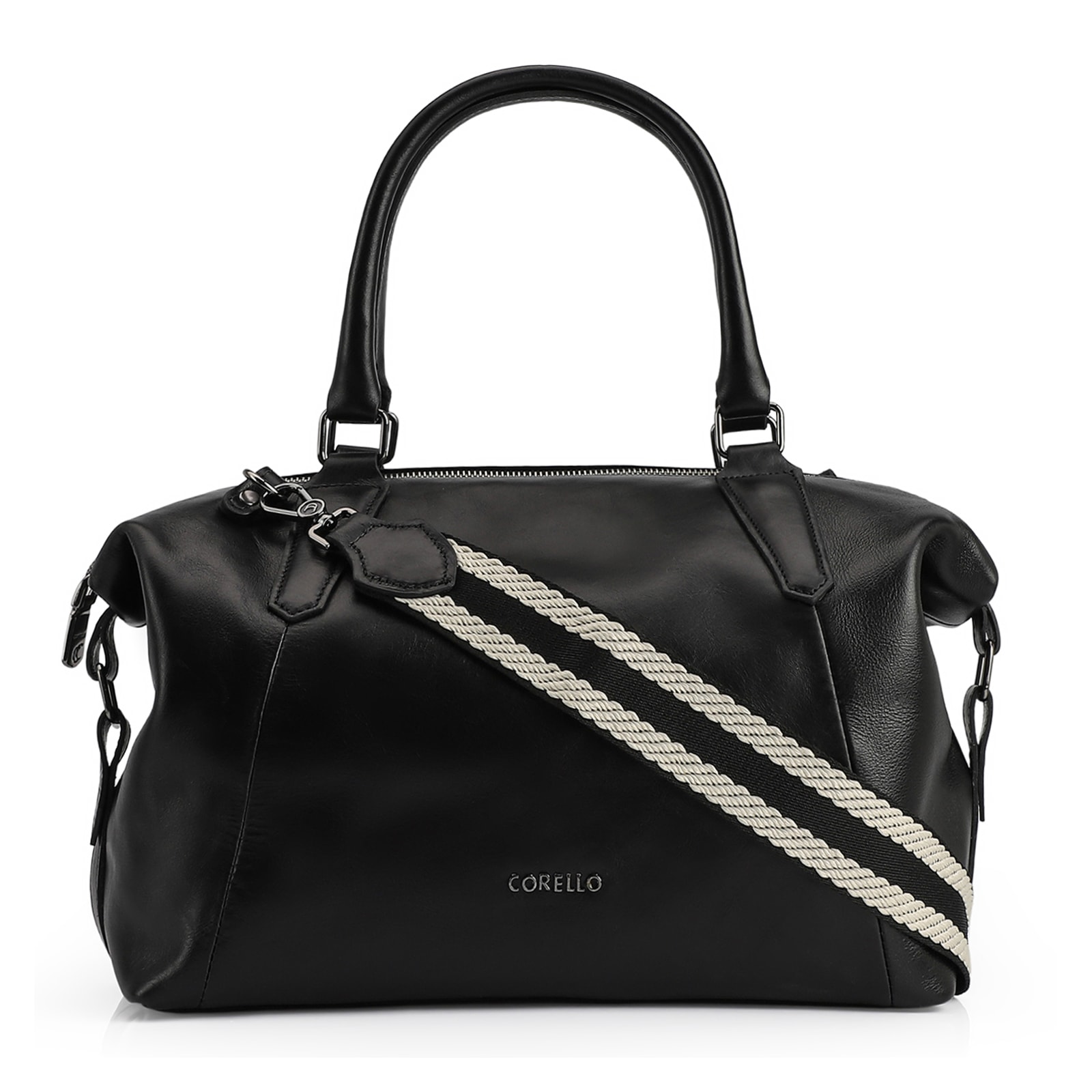 Bolsa Tote Couro Preto
