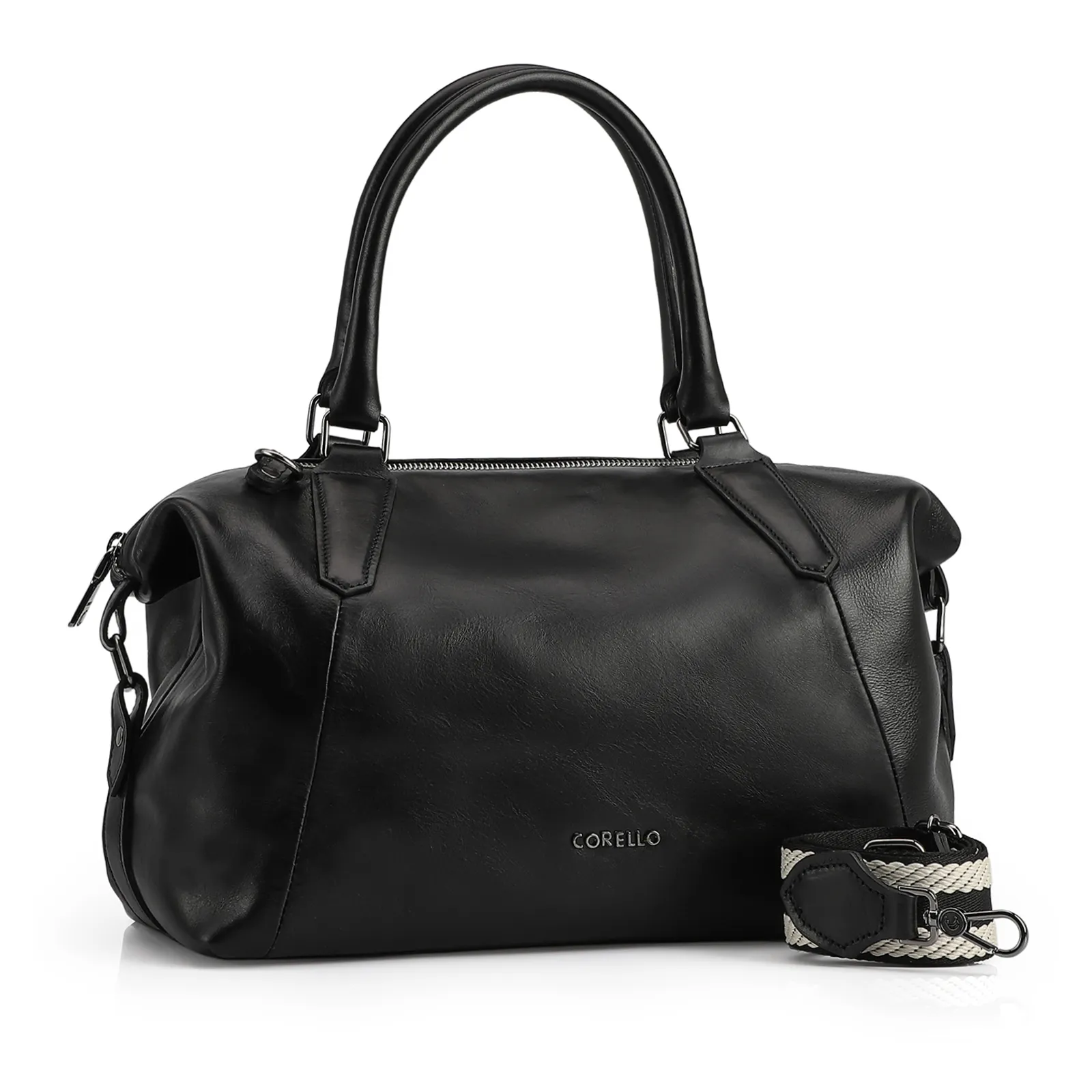 Bolsa Tote Couro Preto
