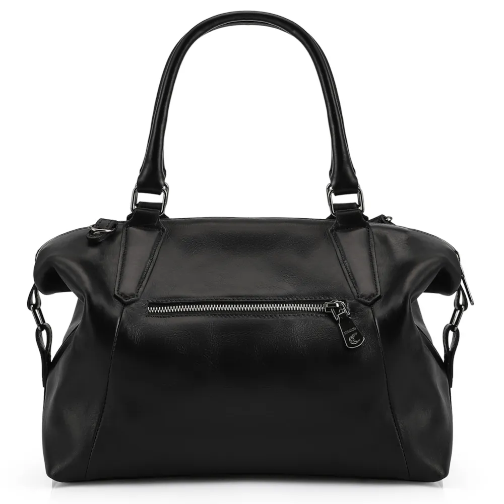 Bolsa Tote Couro Preto - imagem 3