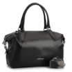 Bolsa Tote Couro Preto/Faixa - imagem 2