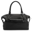 Bolsa Tote Couro Preto/Faixa - imagem 3