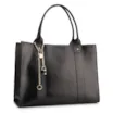 Bolsa Tote Couro Preto/Lezard Preto - imagem 2