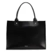 Bolsa Tote Couro Preto/Lezard Preto - imagem 3