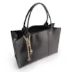 Bolsa Tote Couro Preto/Lezard Preto - imagem 4