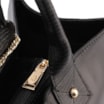 Bolsa Tote Couro Preto/Lezard Preto - imagem 5