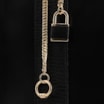Bolsa Tote Couro Preto/Lezard Preto - imagem 8