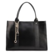Bolsa Tote Couro Preto/Lezard Preto - imagem 1