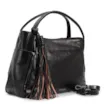 Bolsa Tote Couro Preto/Marrom - imagem 2