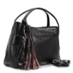 Bolsa Tote Couro Preto/Marrom - imagem 2
