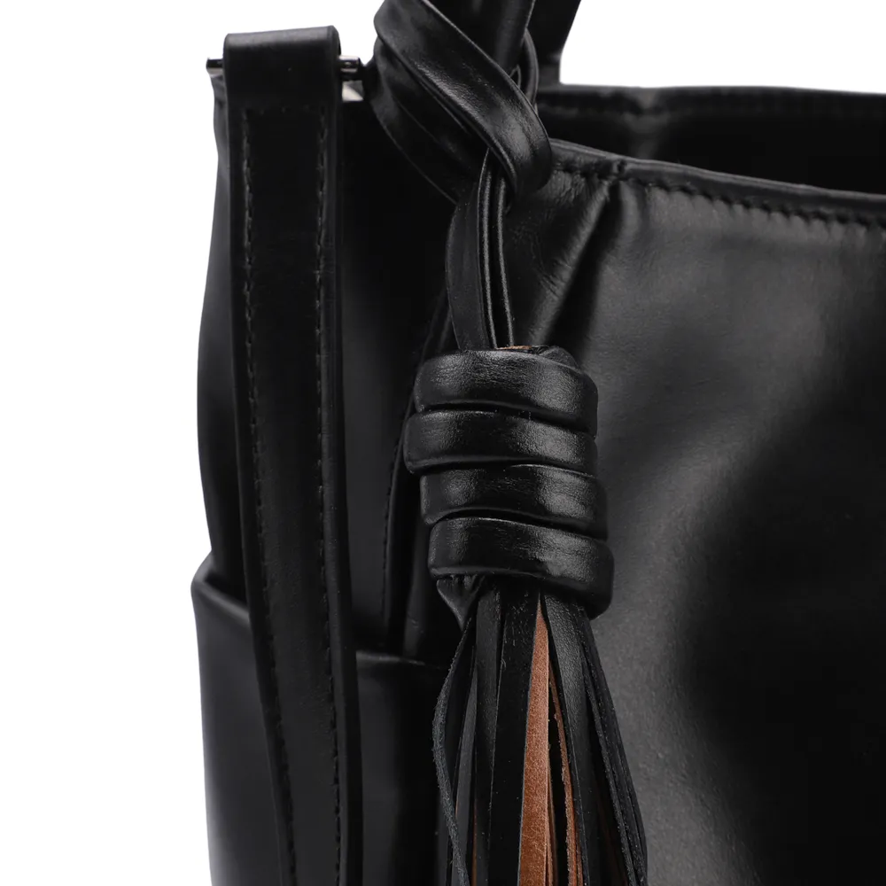 Bolsa Tote Couro Preto/Marrom - imagem 7