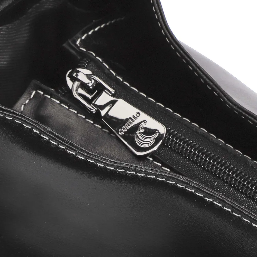 Bolsa Tote Couro Preto/Off White - imagem 6