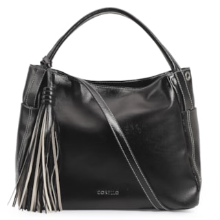 Couro Preto/Off White