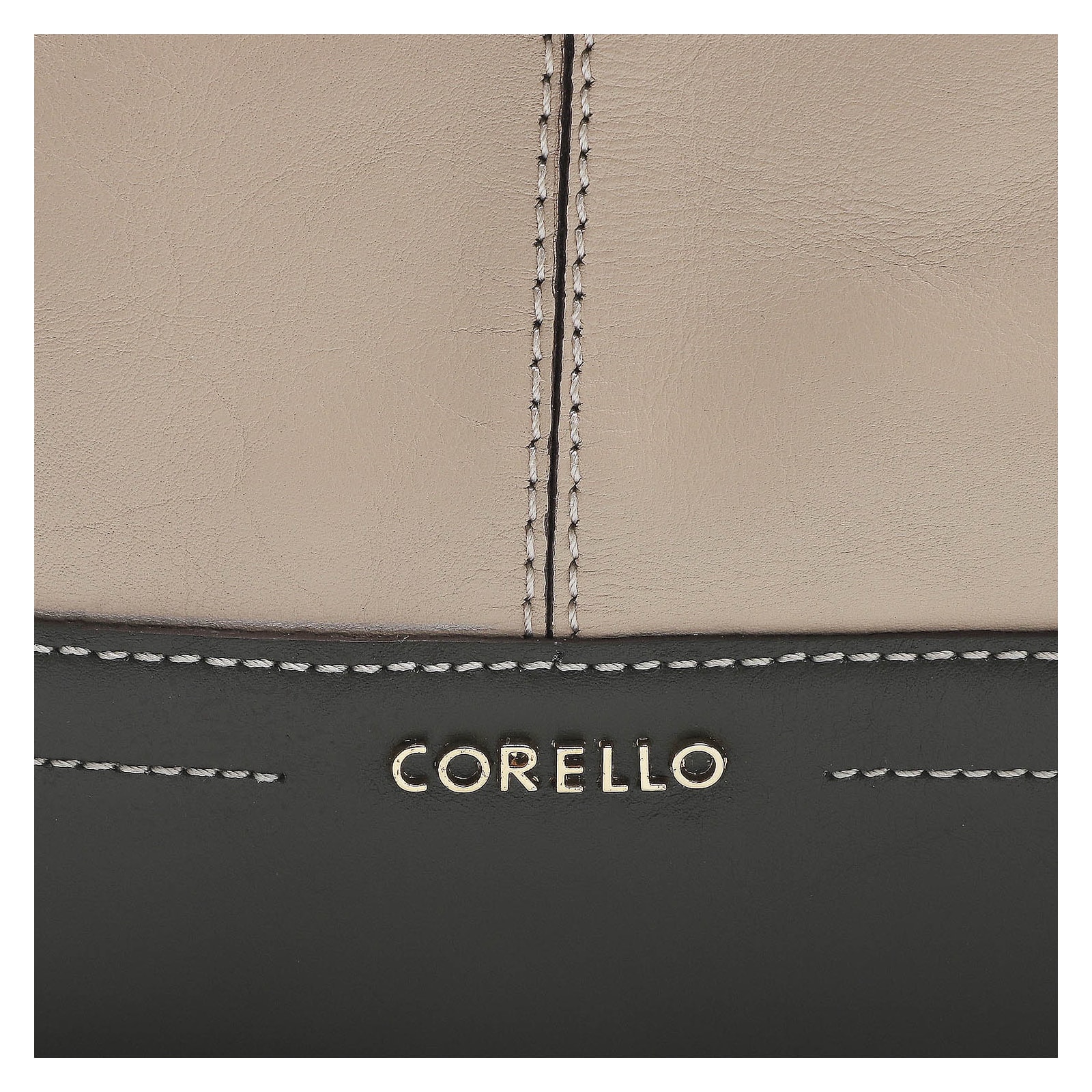 Bolsa Tote Couro Vanilla/Oliva