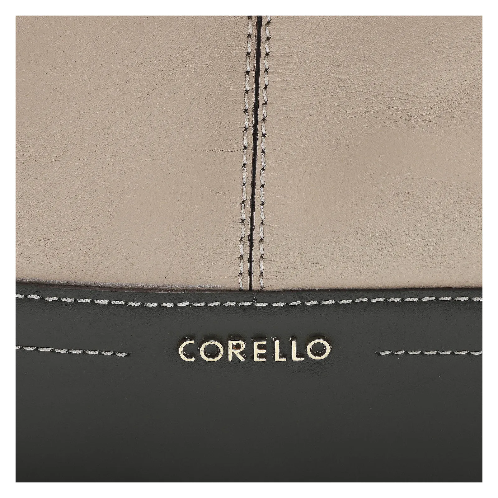 Bolsa Tote Couro Vanilla/Oliva