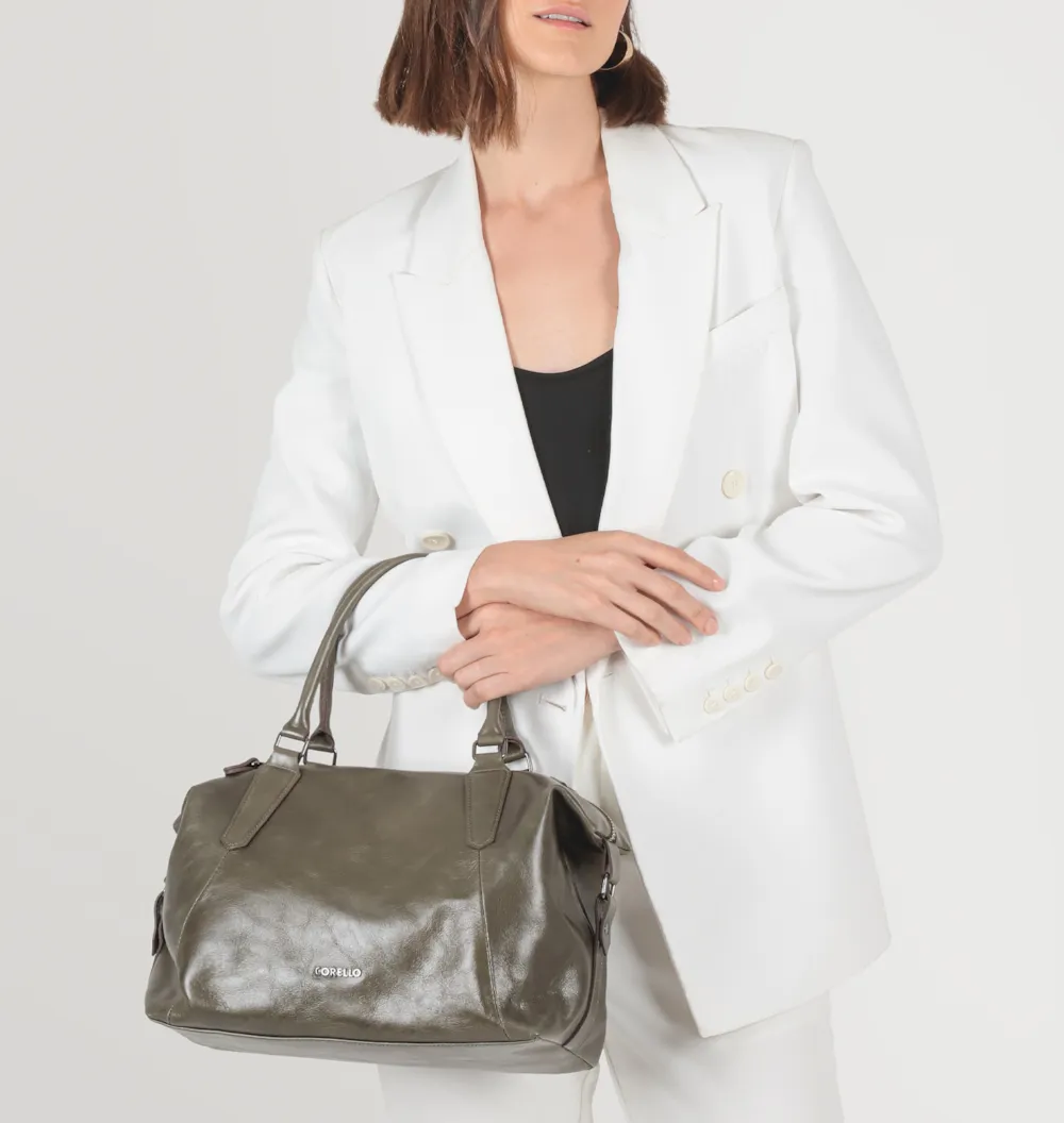 Bolsa Tote Couro Verde - imagem 2
