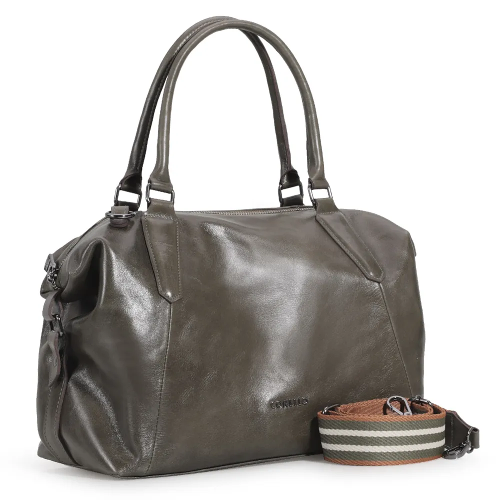 Bolsa Tote Couro Verde - imagem 3