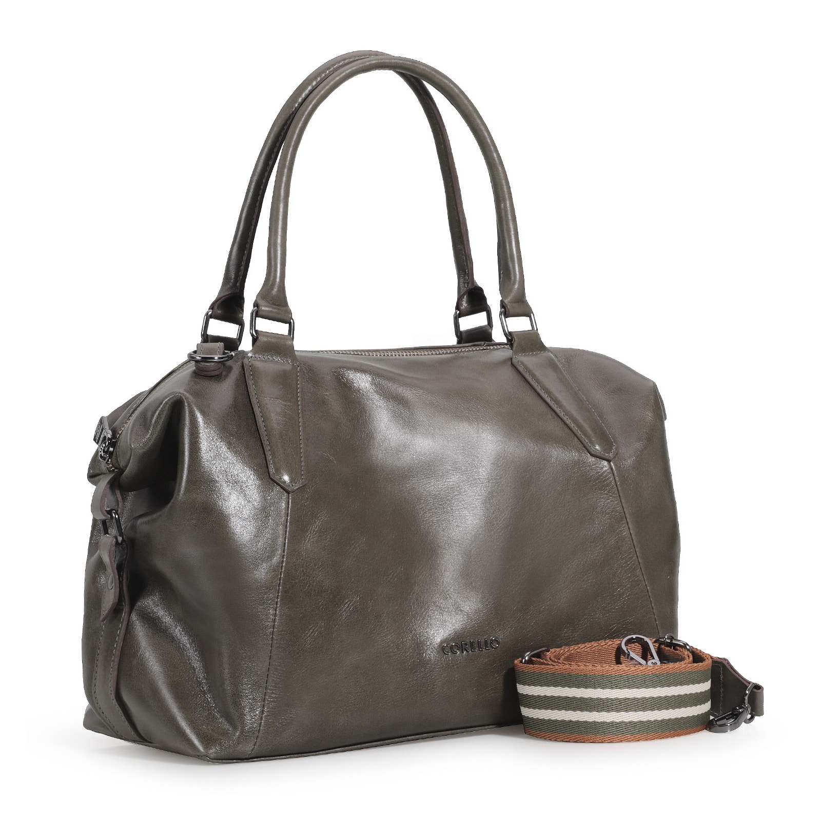 Bolsa Tote Couro Verde