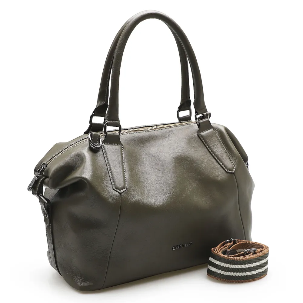 Bolsa Tote Couro Verde - imagem 2