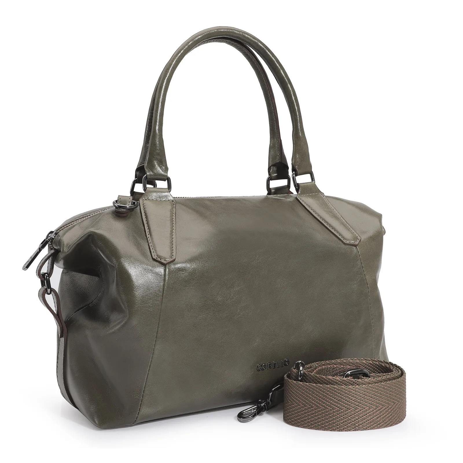 Bolsa Tote Couro Verde