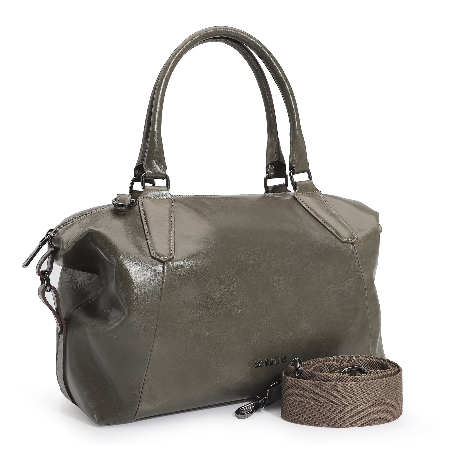 Bolsa Tote Couro Verde