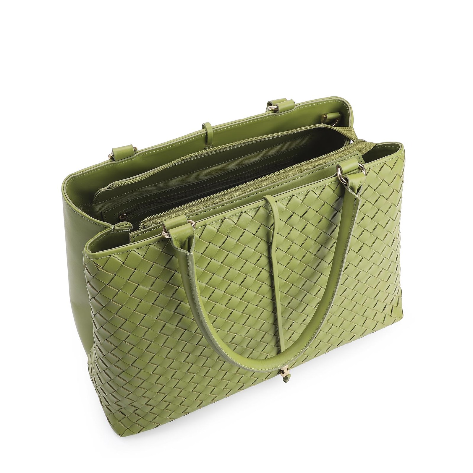 Bolsa Tote Couro Verde