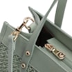 Bolsa Tote Couro Verde/Crochet Verde - imagem 5