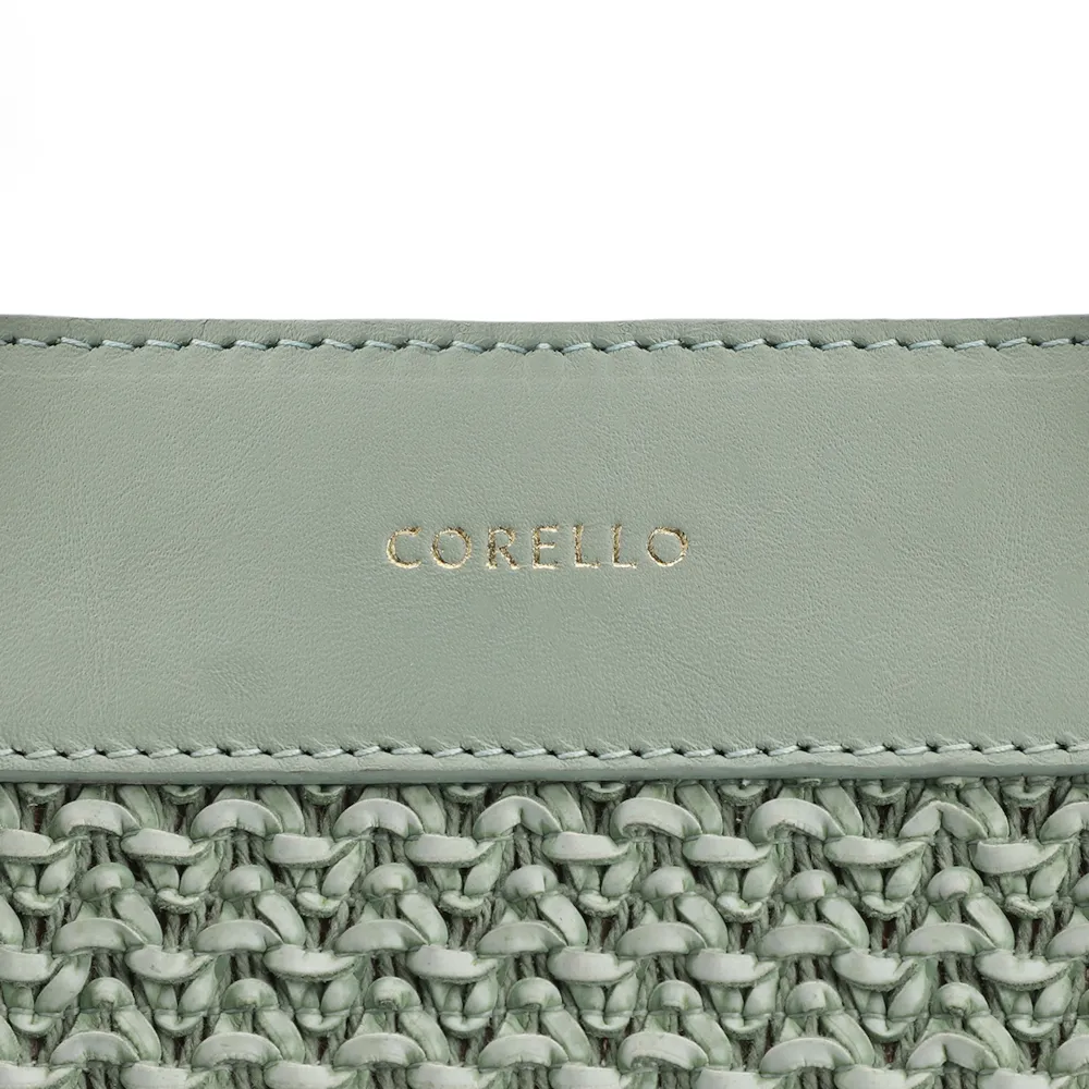 Bolsa Tote Couro Verde/Crochet Verde - imagem 6
