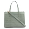 Bolsa Tote Couro Verde/Crochet Verde - imagem 1
