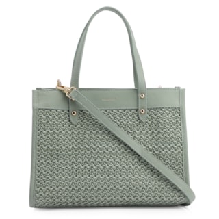 Couro Verde/Crochet Verde