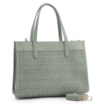 Bolsa Tote Couro Verde/Crochet Verde - imagem 2