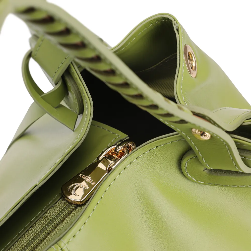 Bolsa Tote Couro Verde/Marrom - imagem 5