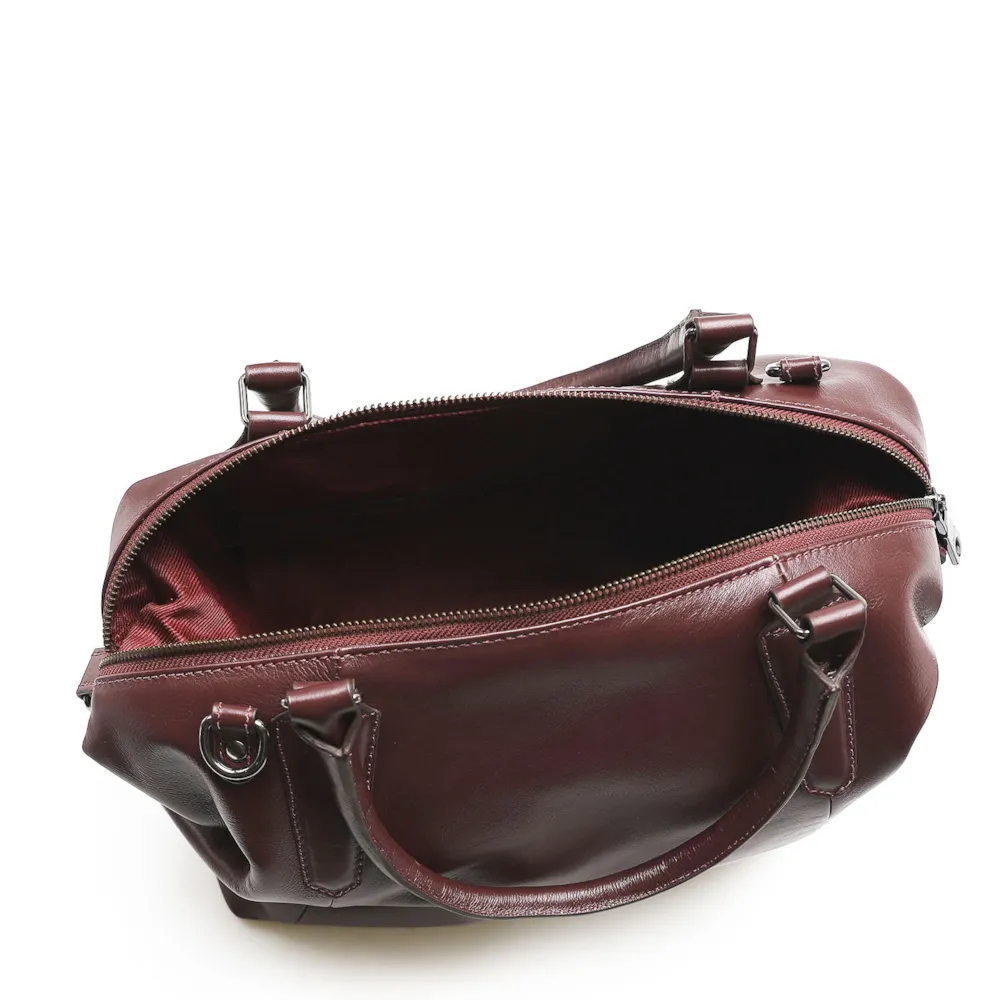 Bolsa Tote Couro Vinho - imagem 4