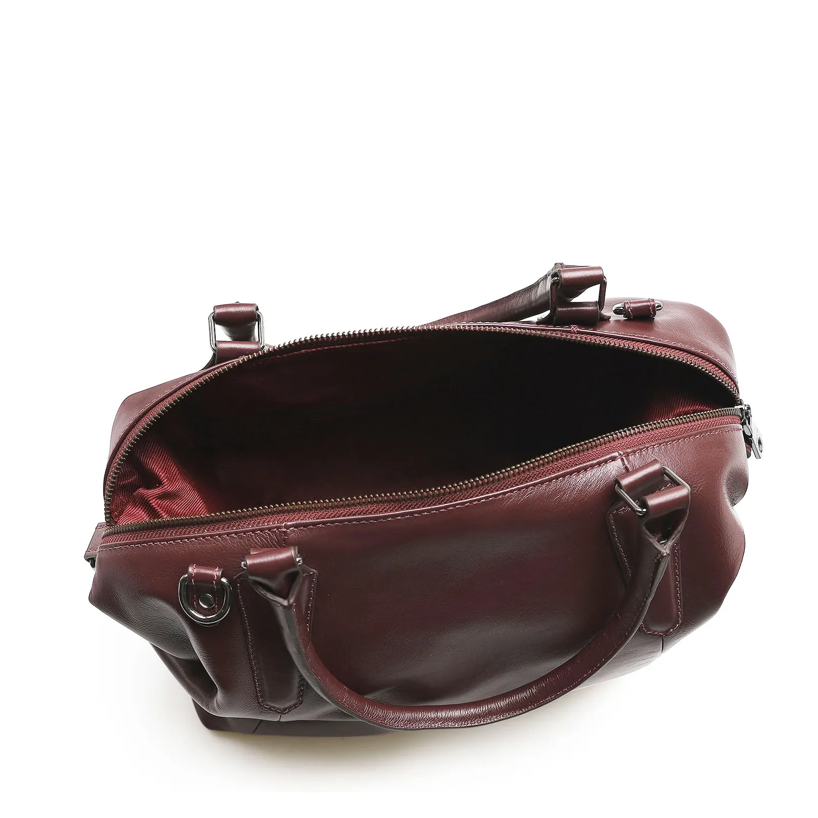 Bolsa Tote Couro Vinho