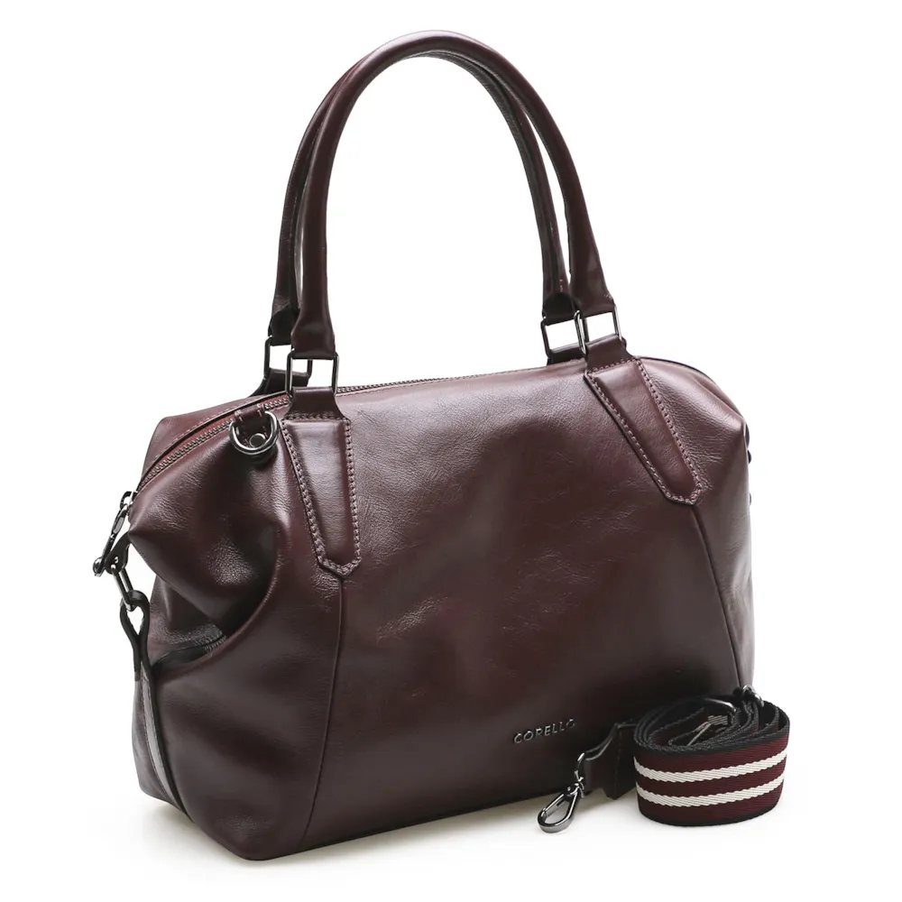 Bolsa Tote Couro Vinho - imagem 2