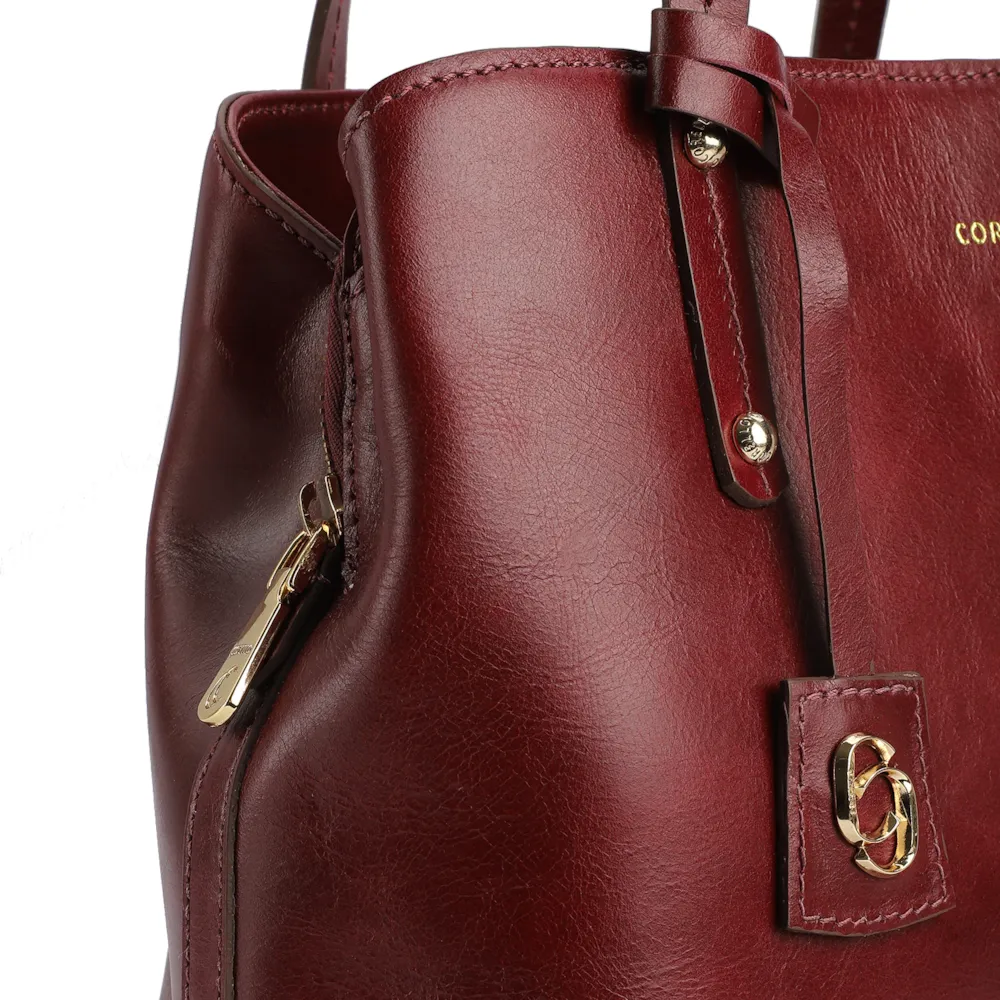 Bolsa Tote Couro Vinho - imagem 5