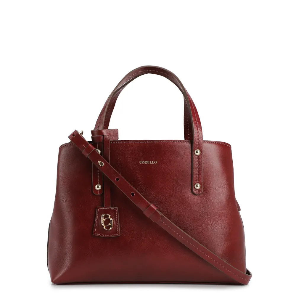 Bolsa Tote Couro Vinho
