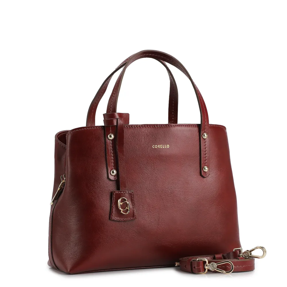 Bolsa Tote Couro Vinho - imagem 2