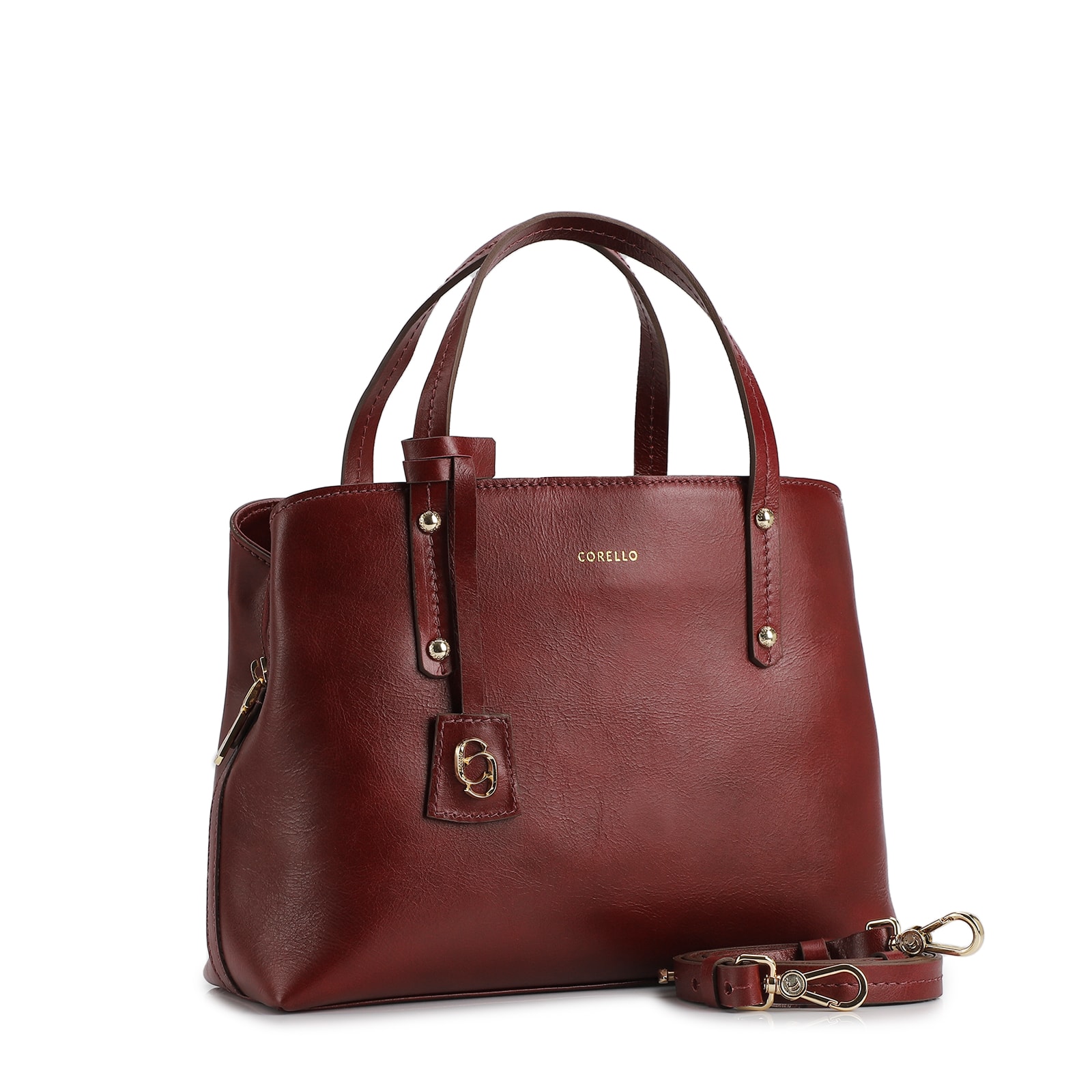 Bolsa Tote Couro Vinho