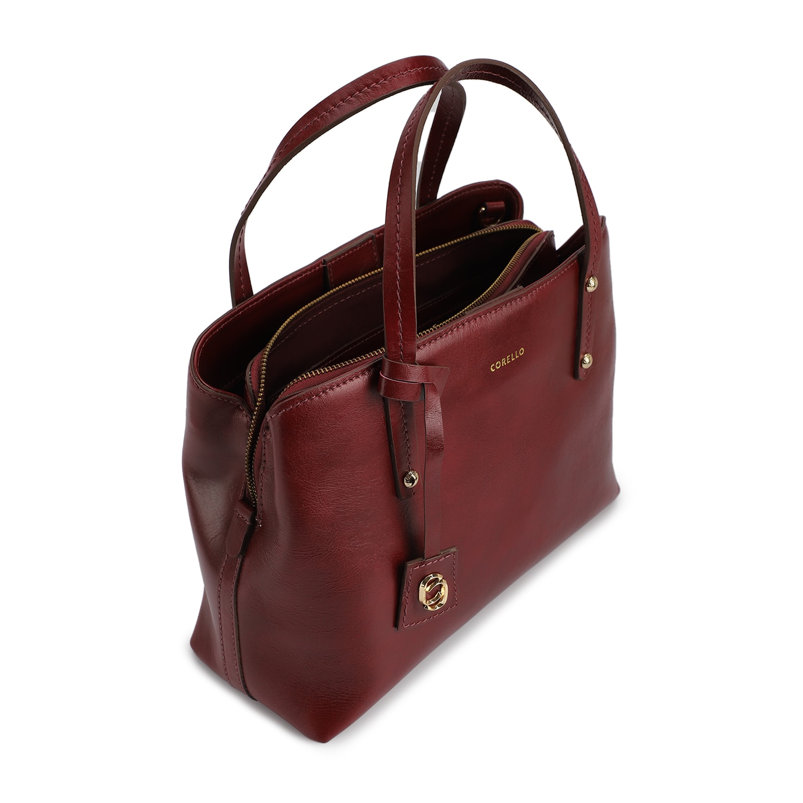 Bolsa Tote Couro Vinho