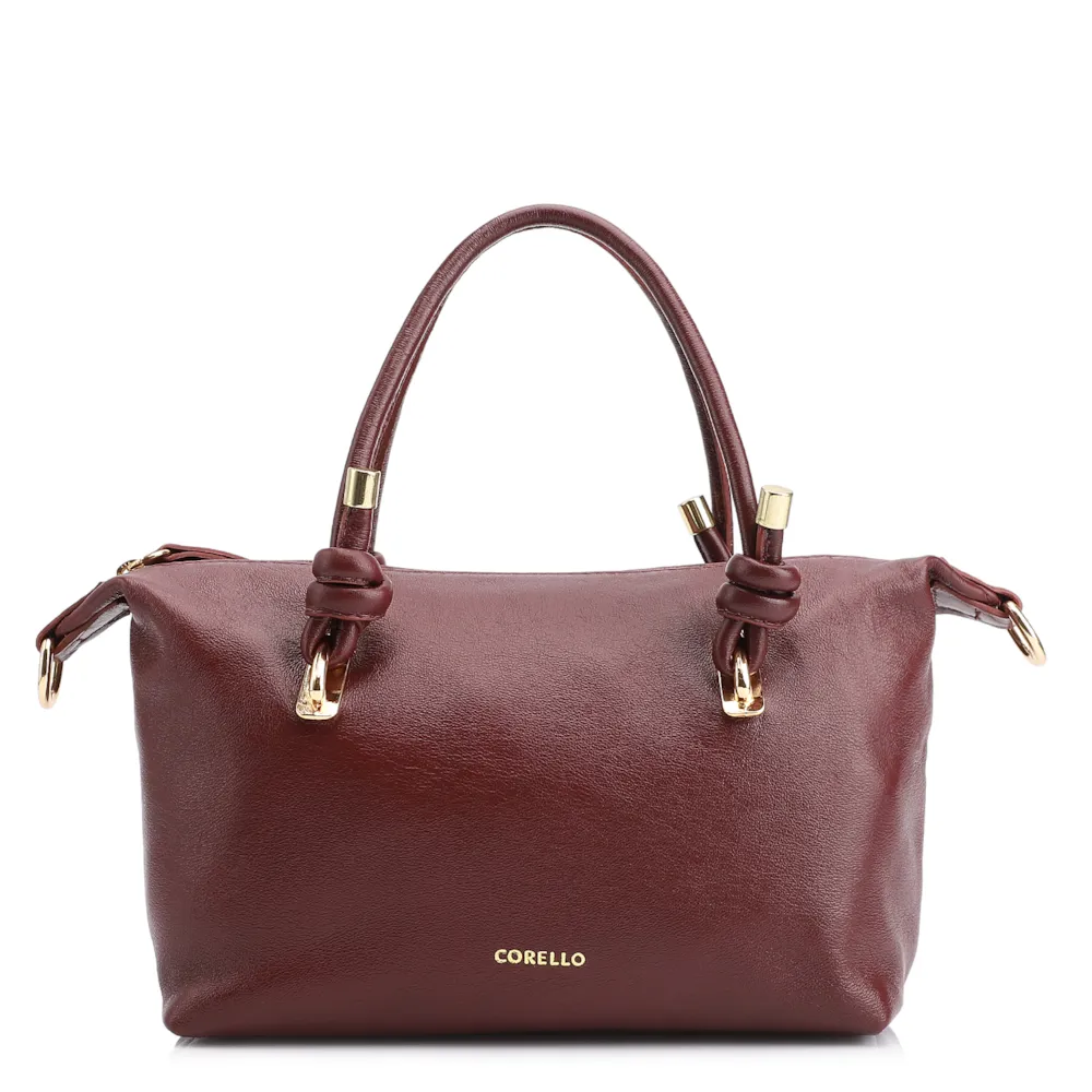 Bolsa Tote Couro Vinho