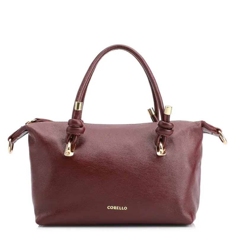 Bolsa Tote Couro Vinho