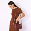 Bolsa Tote Couro Vinho - imagem 2