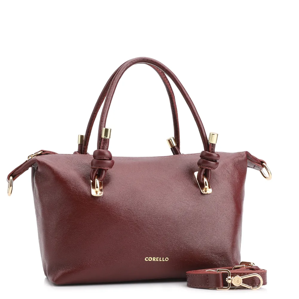 Bolsa Tote Couro Vinho - imagem 3