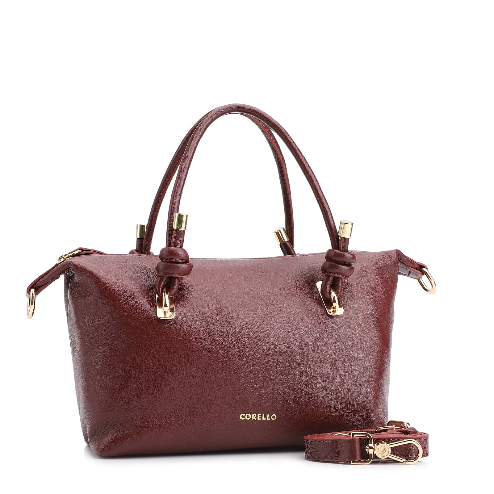 Bolsa Tote Couro Vinho