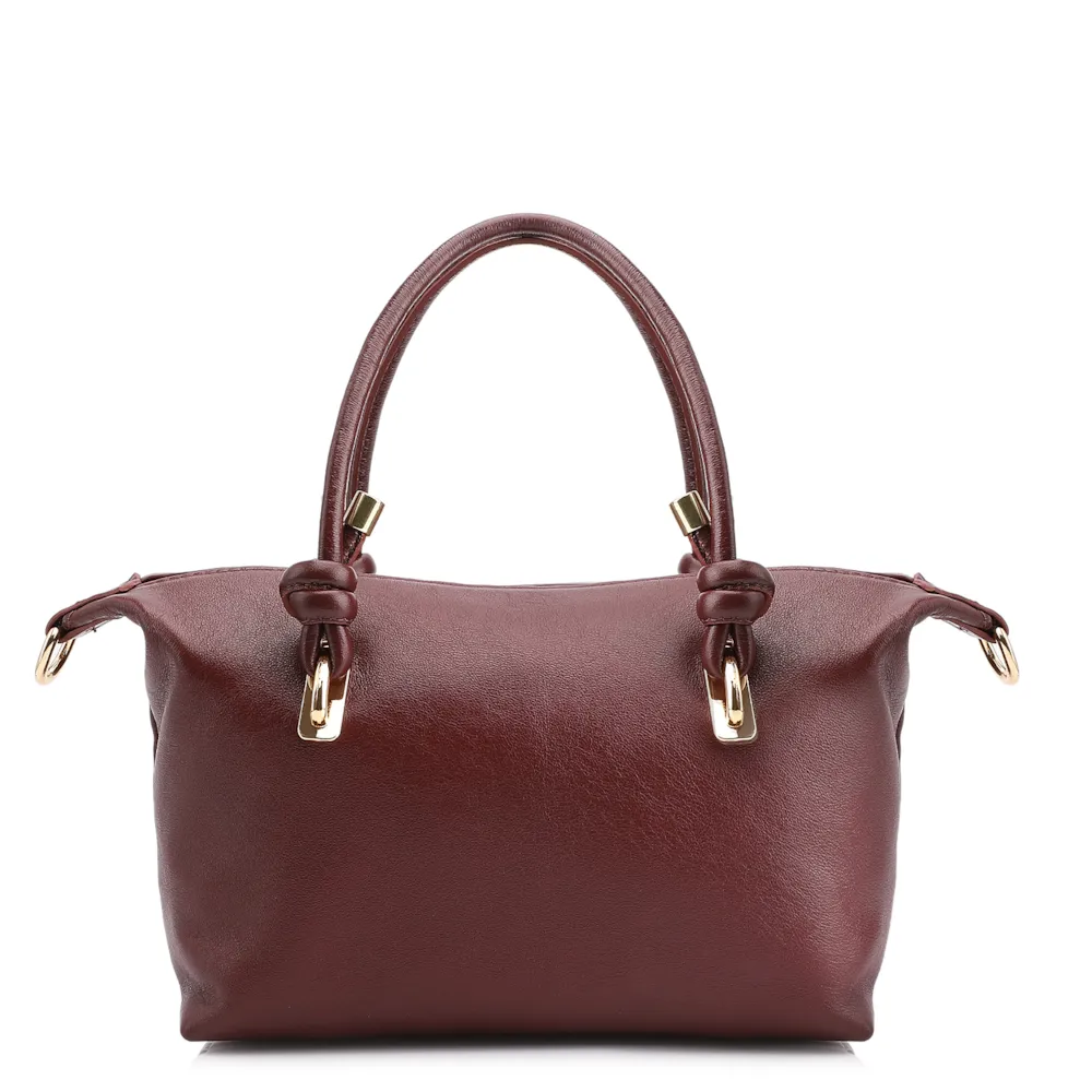 Bolsa Tote Couro Vinho - imagem 4