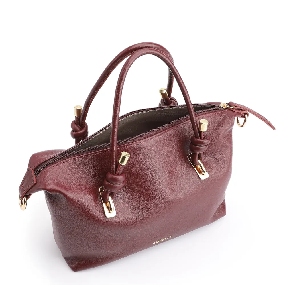 Bolsa Tote Couro Vinho - imagem 5