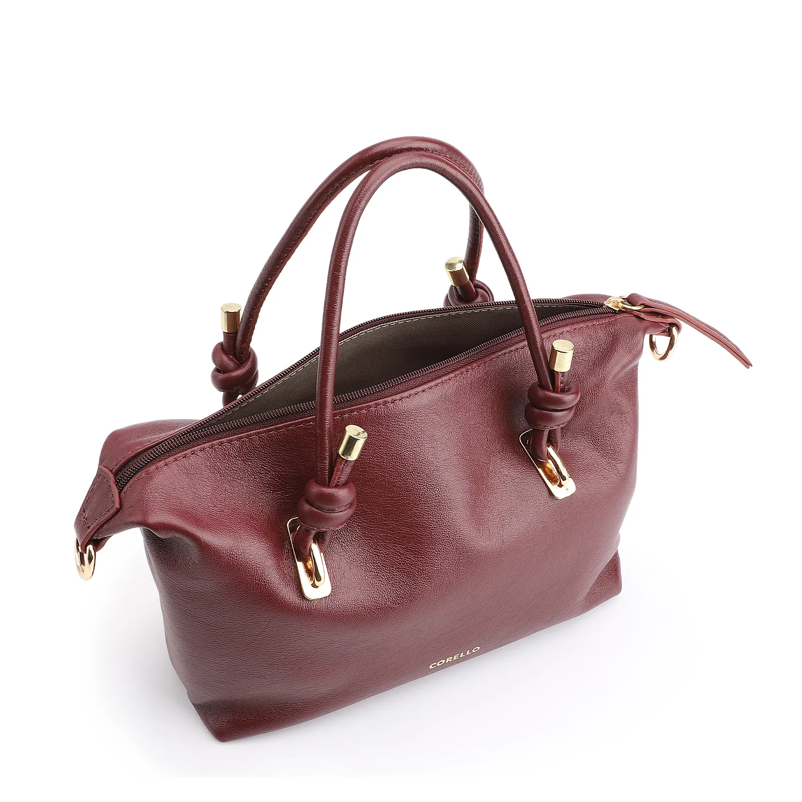 Bolsa Tote Couro Vinho