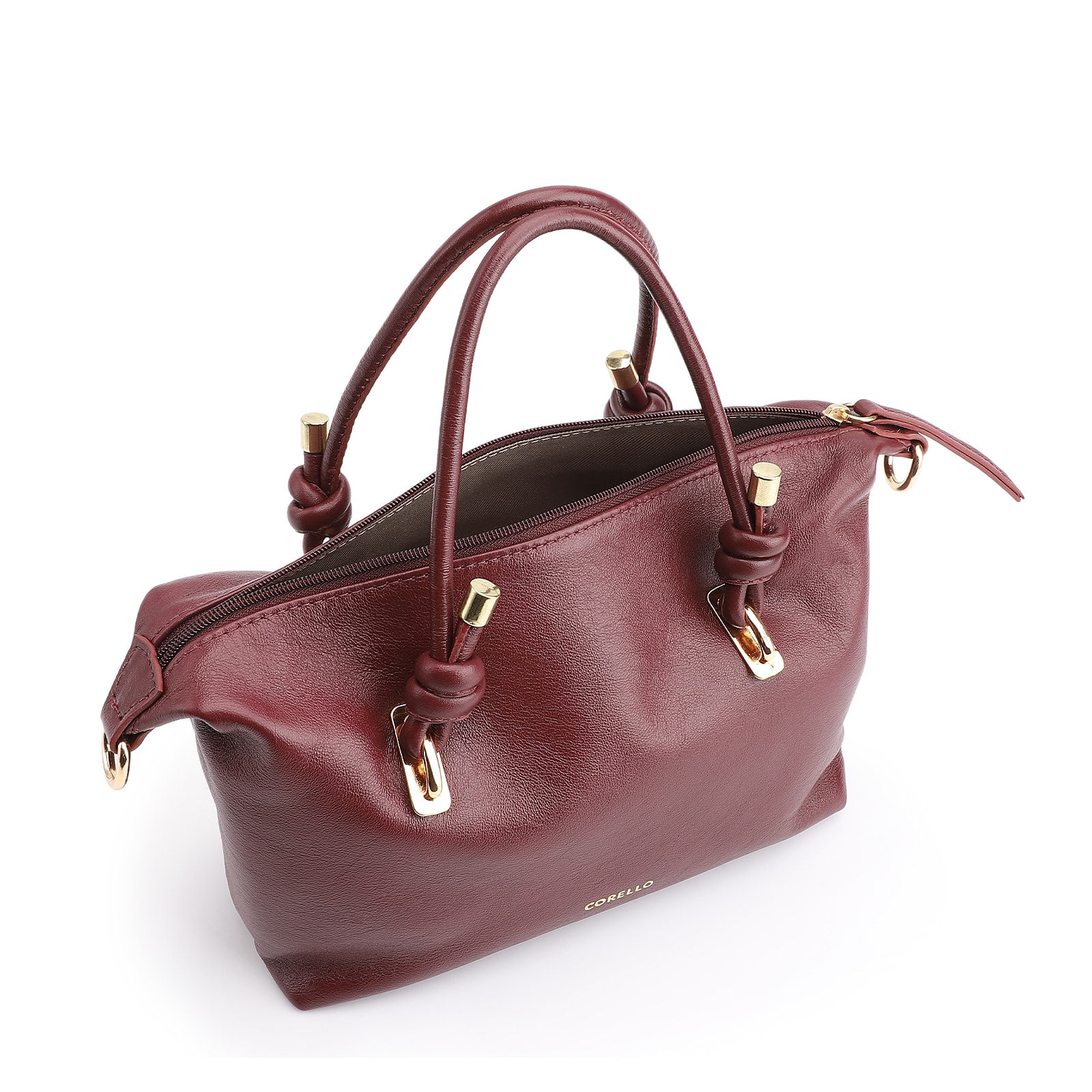 Bolsa Tote Couro Vinho