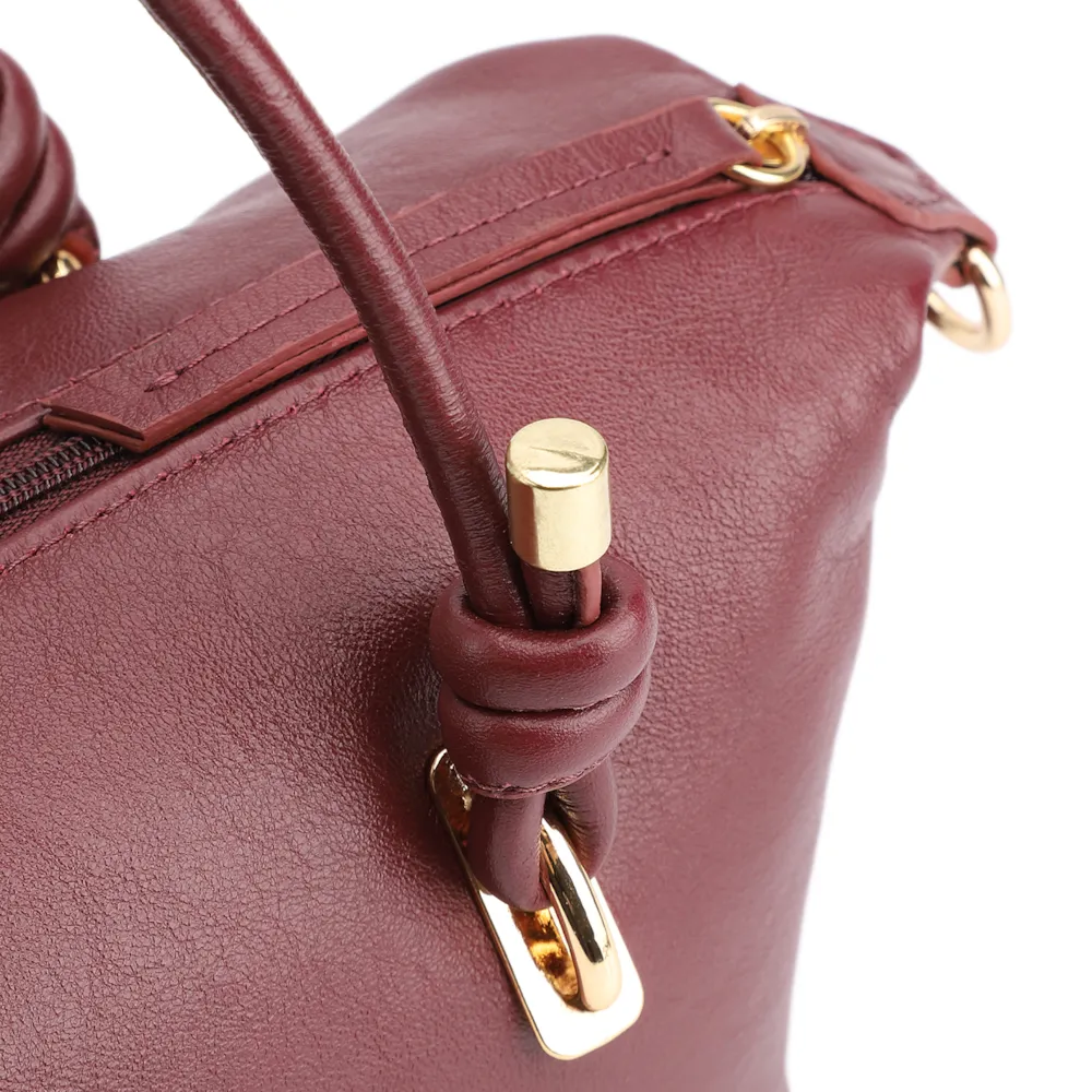 Bolsa Tote Couro Vinho - imagem 6