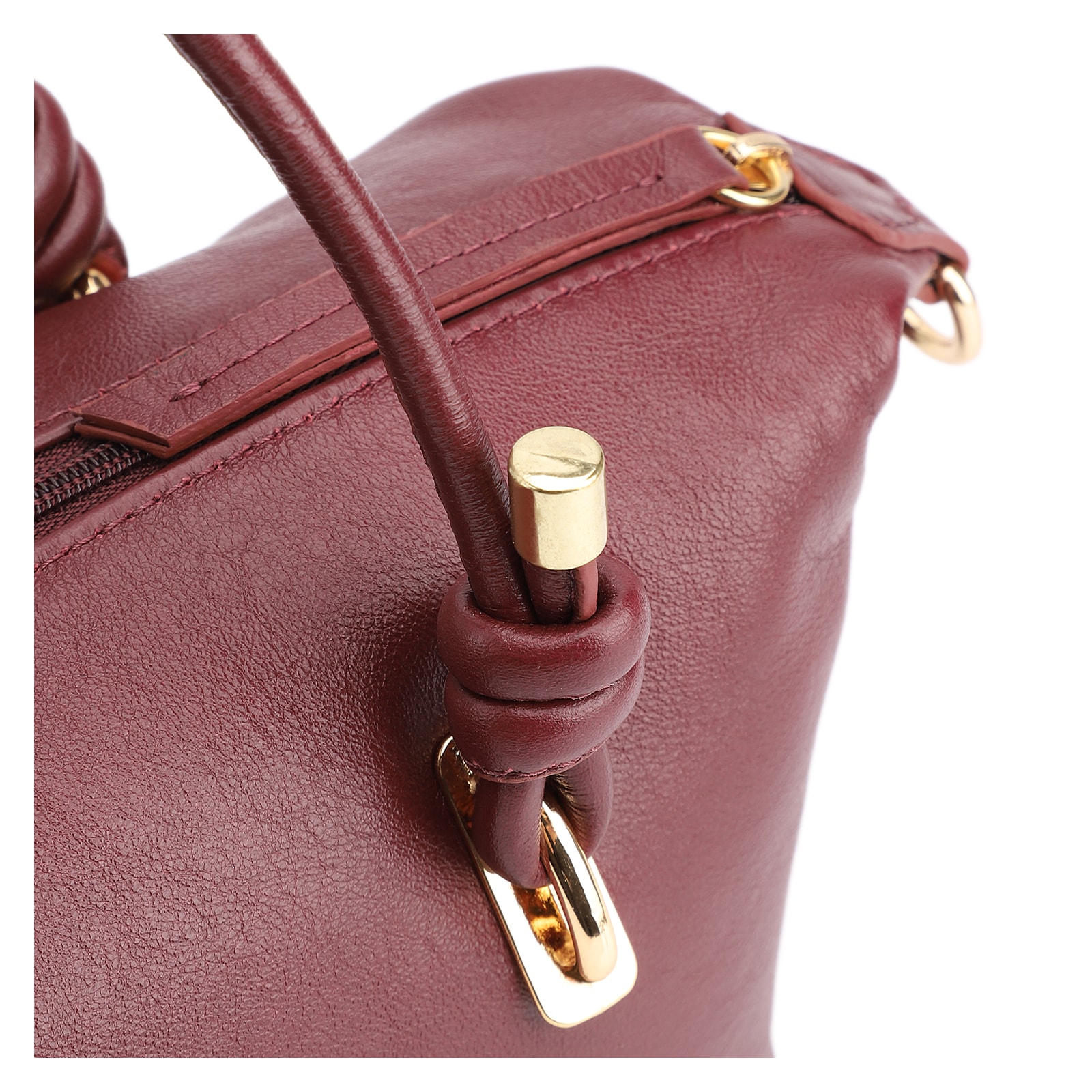 Bolsa Tote Couro Vinho